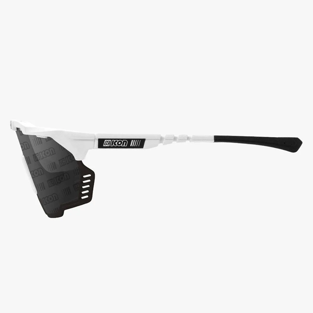 Очки SCICON Aeroshade Kunken Monogram White Multimirror Silver