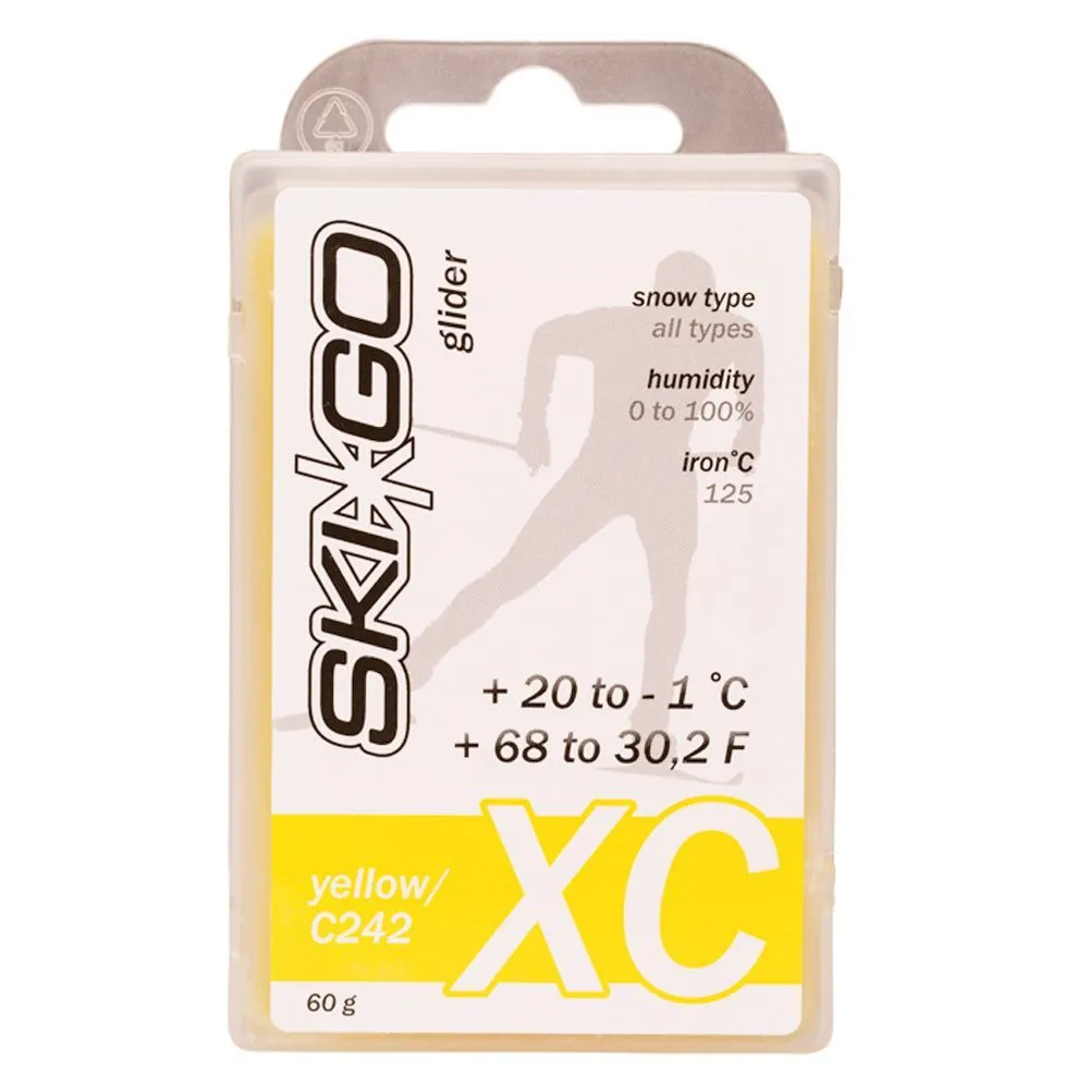 Парафин SkiGo XC Yellow C242 любой тип снега +20 -1 60 гр