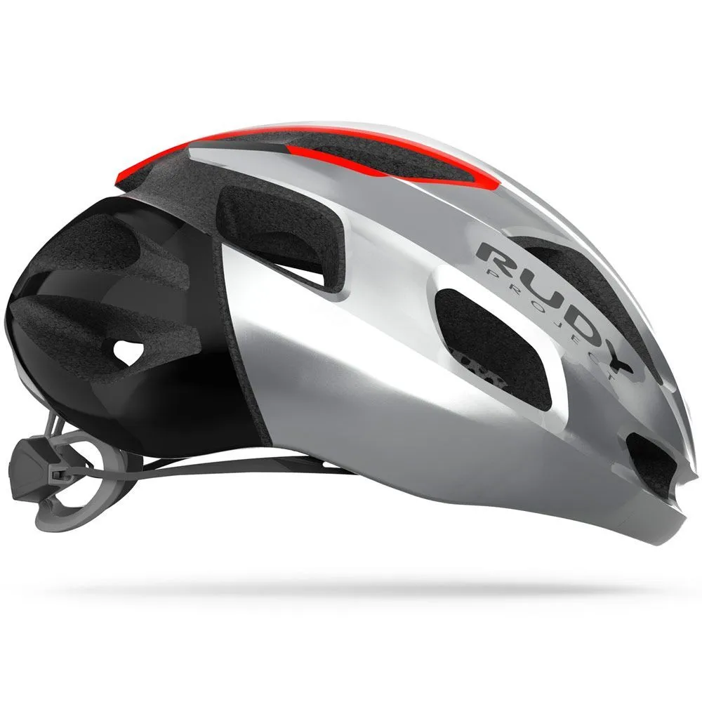 Шлем Rudy Project STRYM GREY METALLIC - RED FLUO SHINY L