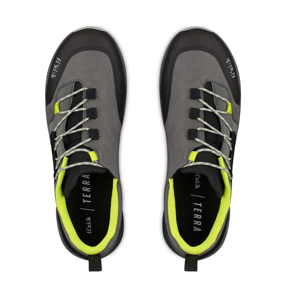 Велотуфли MTB Fizik TERRA ERGOLACE X2 FLAT (39, Серый/желтый)
