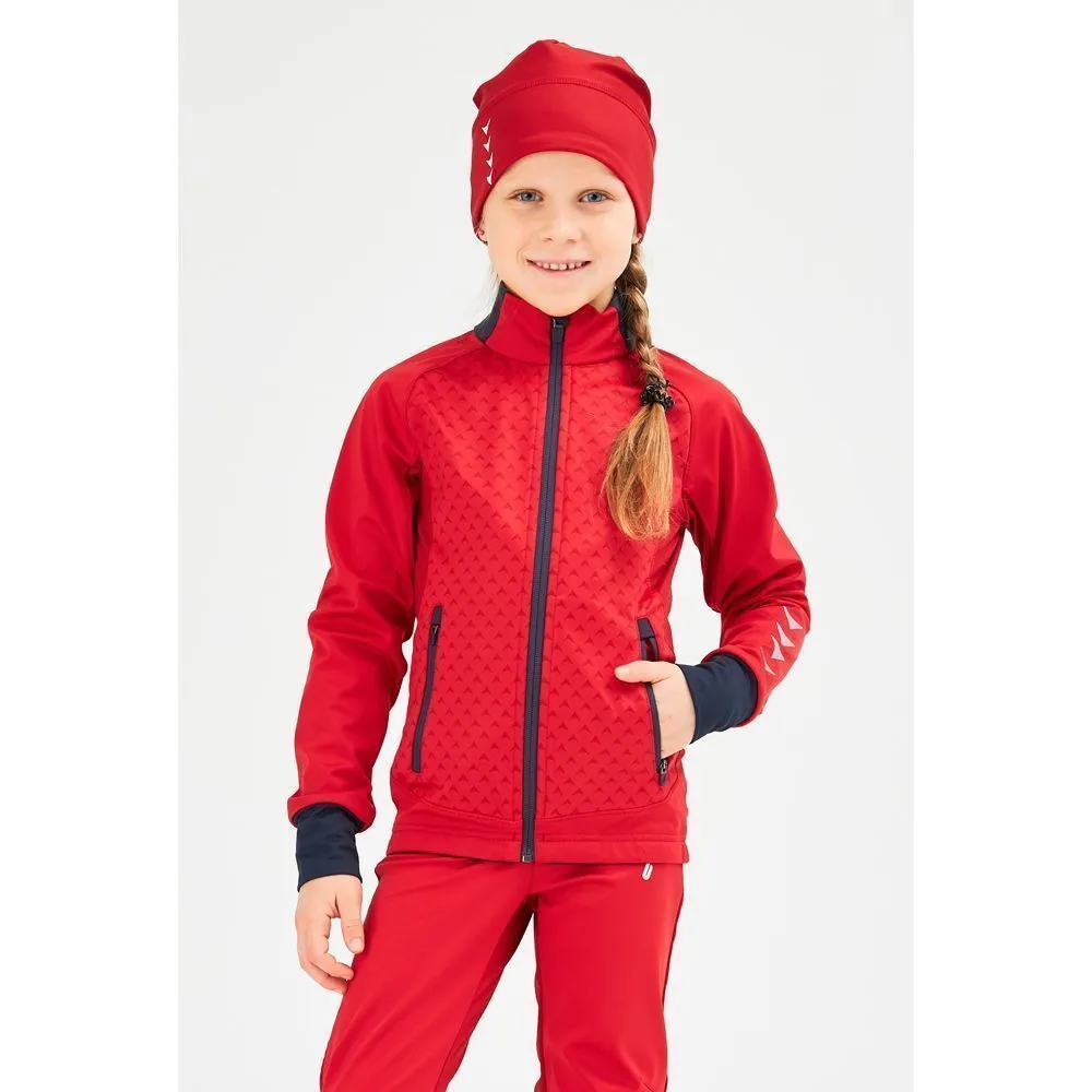 Куртка разминочная BIVIUM Баланс детск. (128-134, 0504 Красный/синий)