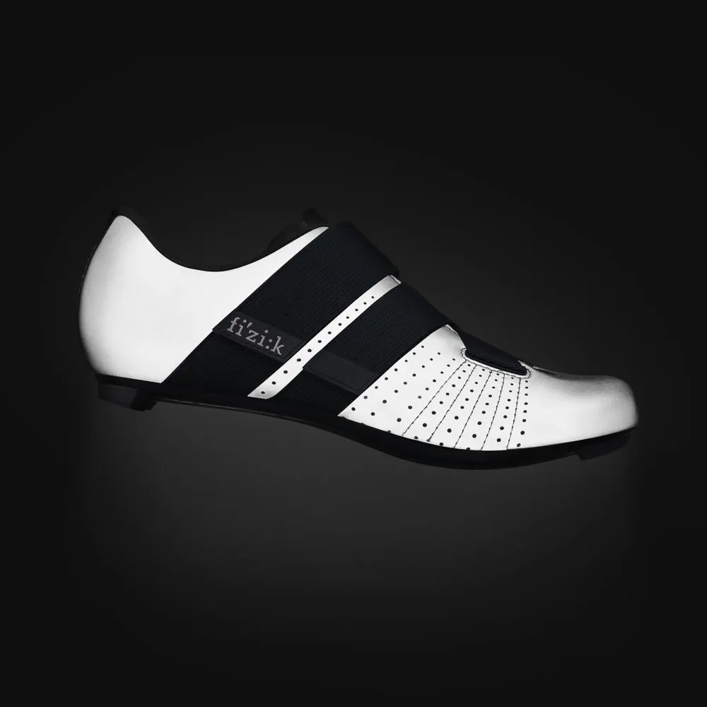 Велотуфли Fizik TEMPO POWERSTRAP R5 Reflective (37, Серый светоотражающий/черный)