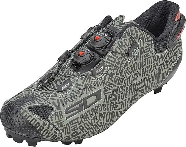 Велотуфли SIDI MTB TIGER 2 SRS Dzero Carbon (38, Серо-зеленый/черный)