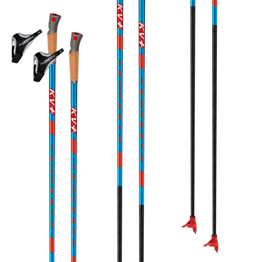 Палки лыжные KV+ TEMPESTA Blue Clip