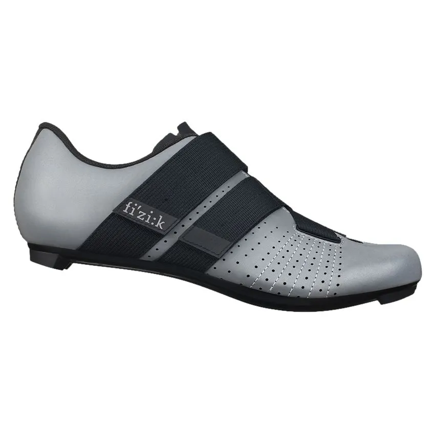 Велотуфли Fizik TEMPO POWERSTRAP R5 Reflective (37, Серый светоотражающий/черный)