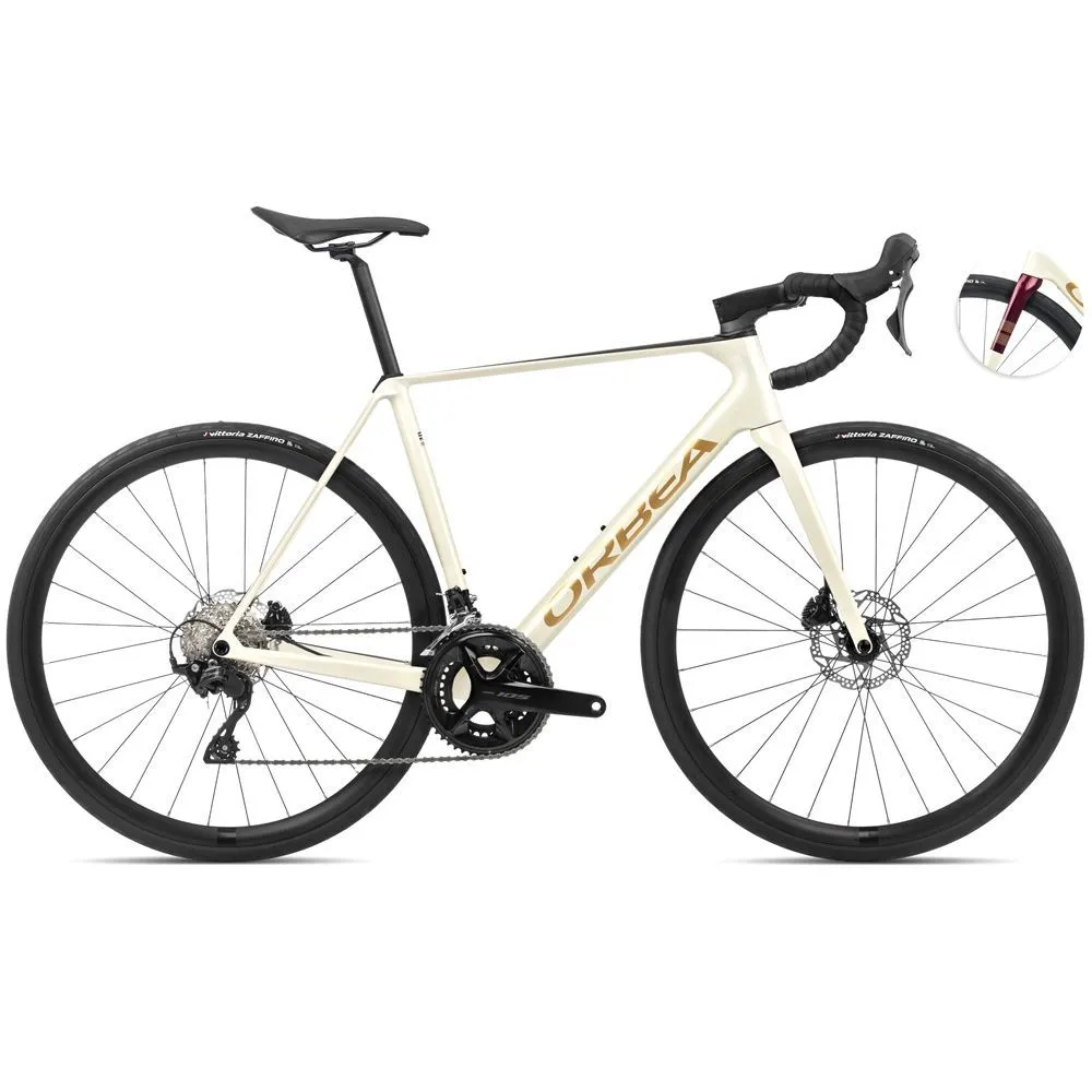 Велосипед шоссейный Orbea ORCA M30 (AJ, 55, Белый/бордовый)