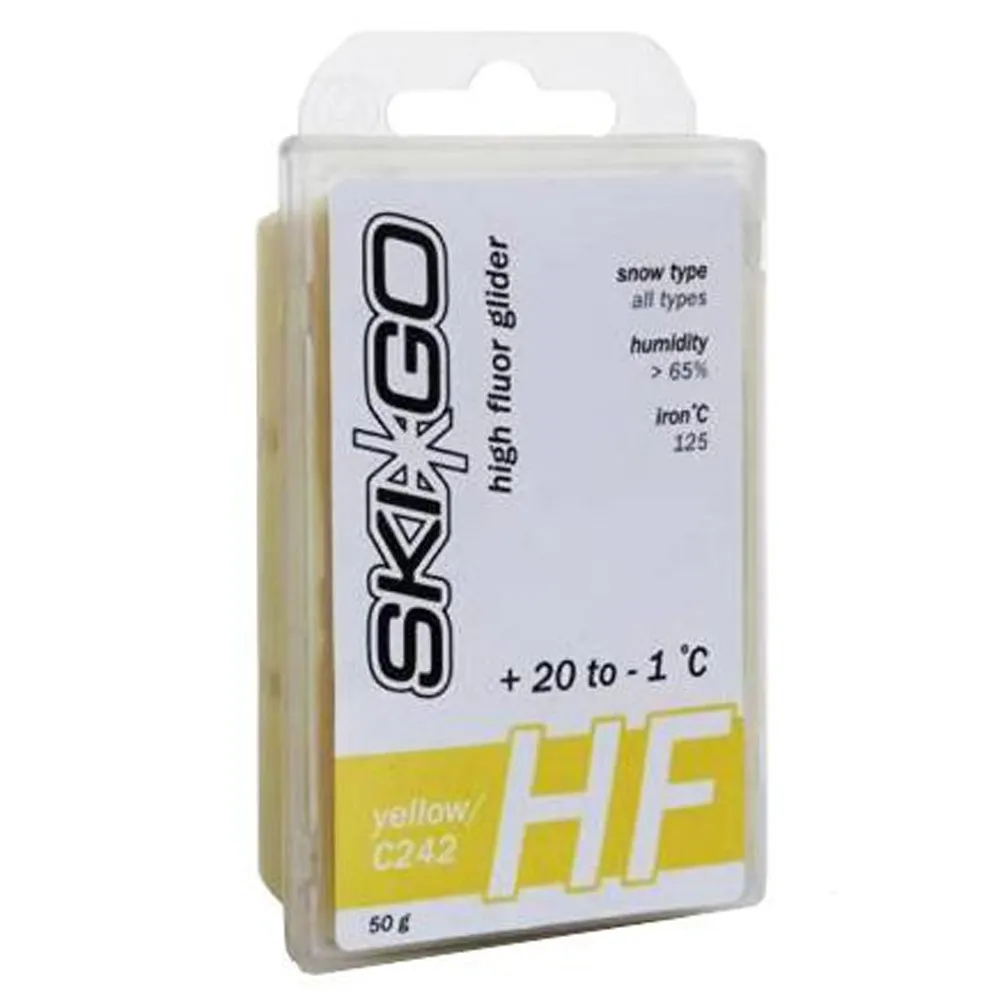 Парафин SkiGo HF Yellow C242 любой тип снега +20 -1 45 г